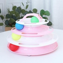 고양이 운동 기구 캣휠 3단계 애완 동물 고양이 장난감 훈련 놀이 접시 새끼 타워 트랙 디스크 지능 트리, 06 6