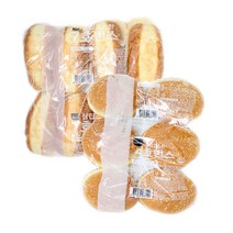오티삼립 고소한 번스 3종/햄버거빵/핫도그빵 택/브런치/식빵/수제버거/햄버거만들기, 고소한 5호 번스 6입 4봉