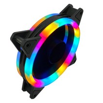 무동력 에코팬 타프팬 히텁팬 무동력팬 120mm 냉각 팬 RGB LED 12cm 4 핀 게임 RGB 팬 데스크탑 케이스 마, 05 G