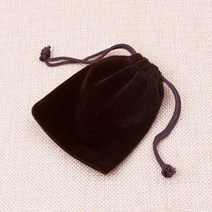 쥬얼리 웨딩용 드로스트링 벨벳 파우치 향 주머니 선물 가방 파티 구슬 보관 용기 도매 포장 10 개 2 사이즈, [01] Approx 7x9cm, [11] Brown