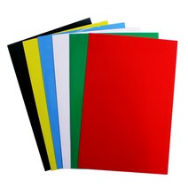 화신 칼라 고무 자석판 200x300x0.8T 흰색, 20개