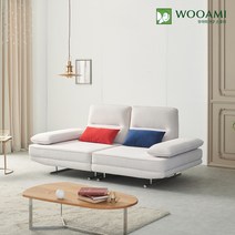 우아미가구 베로니카 3인 스윙 임팔라 패브릭 소파 2color, 라이트그레이
