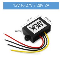 강압기 XWST-DC to DC 모듈 12v ~ 비절연 스텝 업 부스트 전력 변환기 전압 조정기, 02 2A_01 12V_02 28V