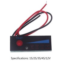 일산화탄소 측정기 경보기 감지기 누출 가스 3.7v 2s 3s 4s 18650 리튬 이온 리튬 리포 12v 납산 배터리 레벨 표시기 테스터 lcd 디스플레이 전압 커패시턴스, 4초 리튬 배터리