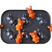 [국내당일발송] 화이트펭귄 실리콘코팅 제과틀 15종 홈베이킹, 14 동물모양틀