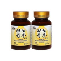 USTCM 전칠삼 단삼 추출물 1000mg 60베지캡슐 2팩, 60캡슐
