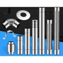 스텐 연통 화목 보일러 엘보 직엘보 펠릿 60mm 75mm, 6cmx20CM 스트레이트 튜브