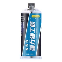 유미코 2023최신형 주물용 금속접착제 플라스틱 알루미늄 철판 자동차 파이프 부품 본드 균열 수리 접착제 초강력 방수 100ml 세트, 1병