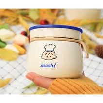 일본 mosh 이유식 보온보냉 죽통 도시락 라떼 푸드자, 12.하늘색420ml, 1개