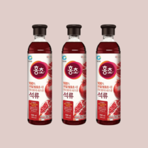 홍초 석류 3병(각 900밀리리터) 3개 청정원, 900ml x 3개