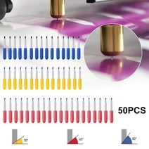 밀링커터 롤랜드 커팅 30/45/60 도 플로터 용 커터 블레이드 50 개 내마모성 크리컷 메이커, 한개옵션0