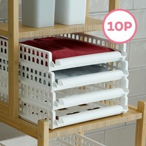네모 적층형 슬라이딩 리빙 바스켓 XS 10P .보노하우스(무료배송), 화이트