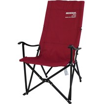 원스위크라이프 롱 릴렉스 캠핑의자 특대 블랙프레임, 1개, 버건디