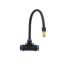 쿨링포그시스템 야외 정원 미스트 안개분사 노즐, T + 50cm 범용 튜브 + 구리 노즐