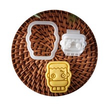 비스킷 쿠키 플런저 커터 슈가크래프트 케이크 장식 도구 할로윈 테마, Frankenstein