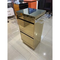 미용웨건 이동식카트 미용실 캐비넷 선반 수납장 헤어샵 바버샵 메이크업 도구 정리함, 새로운하이그로시골드