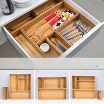 보관함 다용도 수저트레이 서랍 대나무 싱크대 주방 원목, 길이너비 565 330mm 서랍수납함 700