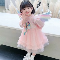 날개원피스 2022 봄가을 프린세스 사 35 숏 엔젤 여성 레인보우 말 캉캉 4631379361
