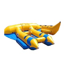 바나나 보트 수상 레저 공장 직접 물 모델 비행 물고기 공원 놀이 서핑 장비 풍선, 3tubes for 12 people