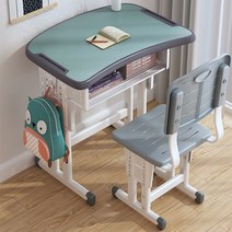 자습실 책상 의자 세트 공부방 독서실 책걸상 세트, 블루 (테이블 사이즈 65x45)