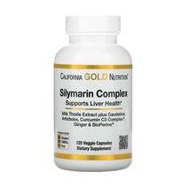 캘리포니아골드뉴트리션 실리마린 복합체 120정 밀크씨슬 간케어 민들레 생강