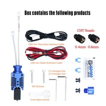 3D 프린터 고속 프린트 헤드 업그레이드 핫엔드 키트 엔더 3 CR10 VORON 2.4 V2 용 하이엔드 압출기 J-헤드 인쇄, [04] Package 4