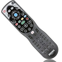 Anderic 모든 TV 스트리밍 플레이어 블루레이 플레이어 오디오 시스템 Xbox 애플 TV 등을 위한 매크로 학습 백라이트 넷플릭스 앱 키 4개 장치 범용 리모컨, Universal