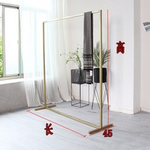 골드행거 가먼트랙 방꾸미기 바 행거 옷가게행거, 나노 골드 길이 160x45x높이 160