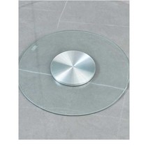 강화유리 식탁 회전판 회전테이블 중국집 중식당 빙글, 직경80cm의 유리베이스(견고한 내열형)