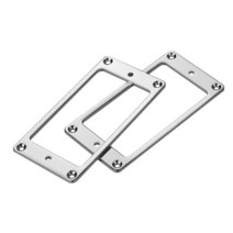 픽시 자전거 프레임 세트 셋 일렉트릭 기타 픽업 프레임 금속 험버커 장착 링 부품 액세서리 어쿠스틱, 03 Silver