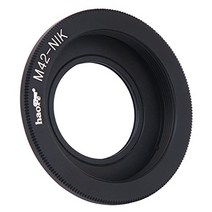 Haoge 수동 렌즈 마운트 어댑터 m42 42 mm 스크류 마운트 렌즈를 Nikon F 마운트 카메라 등 DFd750d500d600d610d800d800ed810d810 ad850d3 Xd3d3s d4 d4s d5