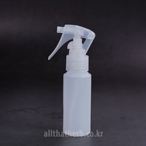 올댓허브 60ml 미니 건스프레이-캡색상:화이트로 변경 반투명 건스프레이, 10개
