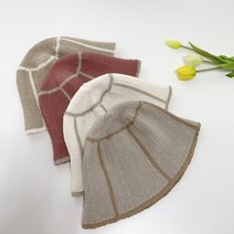 [바보사랑] 여성 데일리 육쪽 라인 버킷 햇 벙거지 모자[디작소]