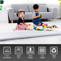 사랑해몰 국민 유아 아기 아파트 층간소음 방지 매트 4cm 1+1 접이식 폴더 거실 방바닥 바닥 매트리스 홈짐 유아폴더매트, 샤베트1+1