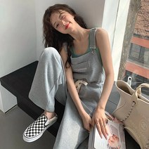 여자 빅사이즈 멜빵 청바지 와이드핏와이드 청멜빵바지