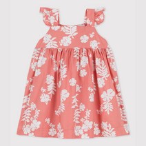 PETIT BATEAU [빠른배송] 베이비 하와이안 슬리브리스 프릴 원피스