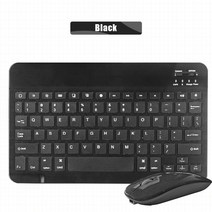 블루투스 키보드 IPad 용 iOS 안드로이드 윈도우 태블릿 무선 키보드 Xiaomi 화웨이 Teclado 블루투스 호환 및 마우스, 08 Black K M