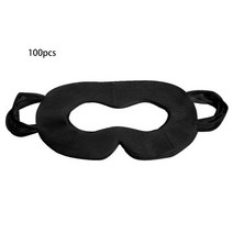 VR AR 4D 안경 구글 글래스 Oculus Quest 2 세대 부직포 통기성 일회용 커버 가상 현실 패드 용 100 Pcs 아이 마스크, 검은색