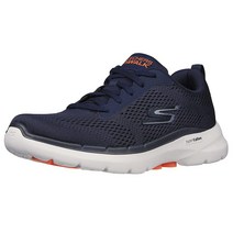 Skechers 남성용 Gowalk 6-운동용 워킹화 에어 쿨 폼 스니커즈 포함 네이비 196267
