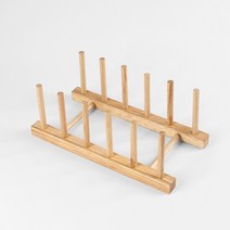 5열 접시꽂이 원목 DIY 접시 책꽂이 정리대 주방소품