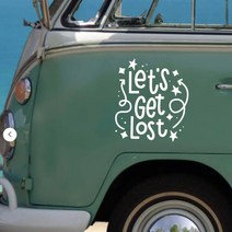 캠핑카 카라반 트레일러 길을 잃자 캐러밴 스티커 비닐 데칼 트럭 캠핑 캠핑 모터 홈 스타일링 비닐 데칼 액세서리 부품, 5.빨간 - 50CM