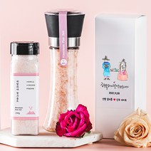 히말라야 핑크소금 결혼식 답례품 돌 백일 고희 환갑 개업 장례 조문 조의 답례 선물, 프리미엄 선물세트(그라인더 타입 260g), 260g, 1개