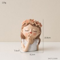 고추 모종 삽 기계 심는 파종기 북유럽 스타일 화분 귀여운 소녀 장식 다육 식물 선인장 홈 데코 선물, 02 B