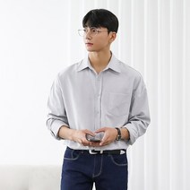 붐스타일 라온 옥스퍼드 세미 오버핏 워싱 셔츠