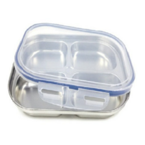 천성정밀 CS 304 스테인레스 4구 나눔접시 세트, 4세트