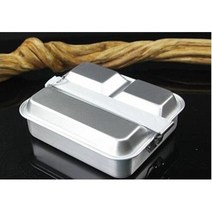 스테인레스304로 만든 사각 메스킷 반합 세트 미군반합 백패킹 미니멀