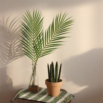 아레카 야자수 이파리 야자잎 조화 인테리어 소품 77cm [Artificial Areca Palm Tree Leaf Interior Item 77cm]