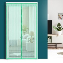 방문방충망 현관 문모기장 입구 문발 출입구 아파트, 화이트_150x230cm