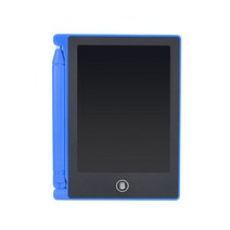 TISHRIC-4.4 "미니 그래픽 태블릿 그리기 지울 수 있는 드로잉 패드 어린이 디지털 펜 장난감 전자 태블릿/보드, 02 blue With Battery