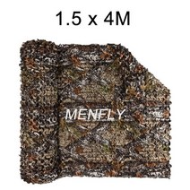 MENFLY-나무 카모플라주 그물 메쉬 그물망 없음 그리드 찢어짐 방지 폴리에스테르 옥스포드 1.5m 폭 벌크 롤 카모 네트워크 차양, 1.5x7m